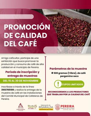 Concurso de promoción de calidad del café en Pereira